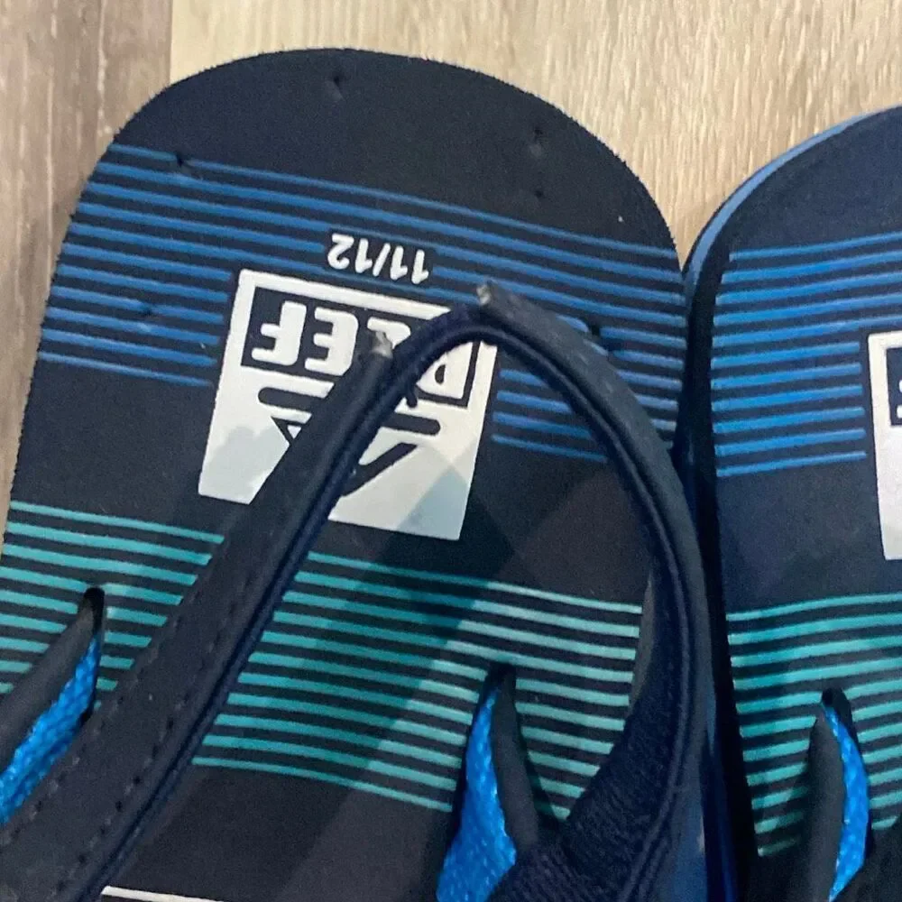 Reef Ahi Kids Sandals | Deep Sea Stripes |  Size 11/12